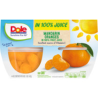 Dole Mandarin Oranges in 100% Fruit Juice, 4 Each