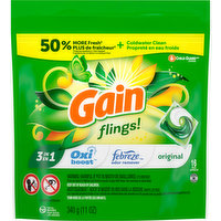 Gain Detergent, 3 in 1, Original, Pacs, 16 Each