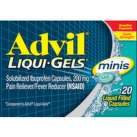 Advil Ibuprofen, 200 mg, Liquid Filled Capsules, Minis, 20 Each