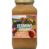 Vermont Village Applesauce, Organic, Peach, 24 Ounce