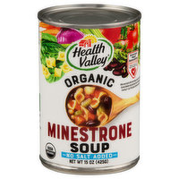 Health Valley Soup, Organic, Minestrone, 15 Ounce