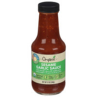 Full Circle Market Sauce, Sesame Garlic, 12 Ounce