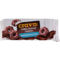 Crav'n Flavor Cookies, Fudgy Covered, Marshmallow, 12 Ounce