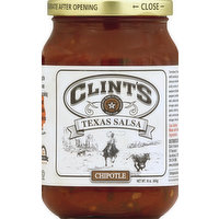 Clint's Salsa, Texas, Chipotle, 16 Ounce