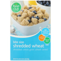 Food Club Shredded Wheat Bite Size Shredded Whole Grain Wheat Cereal, 16.4 Ounce