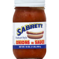 Sabrett Onions, in Sauce, Pushcart Style, 16 Ounce