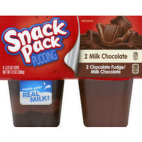 Snack Pack Pudding, Milk Chocolate, Chocolate Fudge/Milk Chocolate, 3.25 Ounce