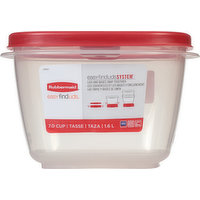 Rubbermaid Vented, Red, 7.0 Cup, 1 Each