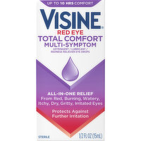 Visine Red Eye, Total Comfort, Multi-Symptom, 0.5 Fluid ounce