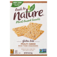 Back to Nature Crackers, Gluten-Free, Multi-Seed, Rice Thin, 4 Ounce