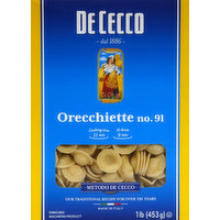 De Cecco Orecchiette, No. 91, 1 Pound