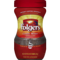 Folgers Coffee, Classic Roast, Instant Crystals, 8 Ounce