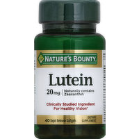 Nature's Bounty Lutein, 20 mg, Rapid Release Softgels, 40 Each
