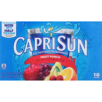 Capri Sun Juice Drink Blend, Fruit Punch, 10 Each