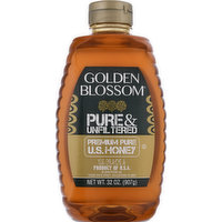 Golden Blossom Honey, Pure & Unfiltered, 32 Ounce