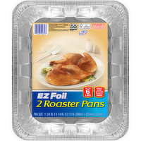 EZ Foil 11-3/4 in. x 9-1/4 in. x 2-1/2 in. Roaster Pans, 2 Each