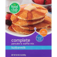 Food Club Pancake & Waffle Mix, Buttermilk, Complete, 32 Ounce