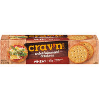 Crav'n Flavor Wheat Entertainment Crackers, 8 Ounce