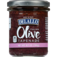Delallo Tapenade, Olive, Italian, 6.7 Ounce