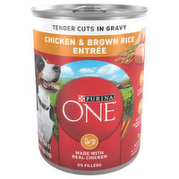 Purina One Dog Food, Chicken & Brown Rice Entree, Adult, 13 Ounce