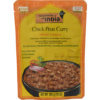 Kitchens of India Chick Peas Curry, Pindi Chana, Mild, 285 Gram