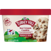 Turkey Hill Ice Cream, Premium, Ice Cream Cookie, 48 Fluid ounce