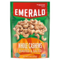 Emerald Whole Cashews, Roasted & Salted, 5 Ounce