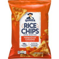 Quaker Rice Chips, Farmhouse Cheddar, 5.5 Ounce