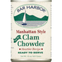 Bar Harbor Clam Chowder, Manhattan Style, 15 Ounce