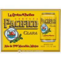 Pacifico Beer, Clara, 12 Each