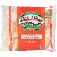 Italian Village Ravioli, Cheese, Large Round, 12 Ounce