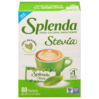 Splenda Sweetener, Zero Calorie, Stevia, 80 Each