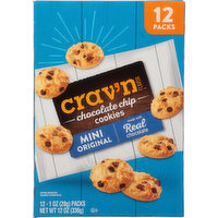 Crav'n Flavor Chocolate Chip Cookies, Original, Mini, 12 Packs, 12 Each