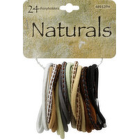 Naturals Ponyholders, Assorted, 24 Each