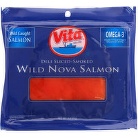 Vita Wild Nova Salmon, Deli Sliced-Smoked, 3 Ounce