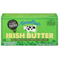 Culinary Tours Irish Butter, Unsalted, 2 Each