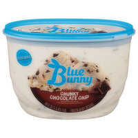 Blue Bunny Frozen Dairy Dessert, Chunky Chocolate Chip, 48 Fluid ounce