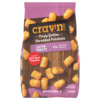 Crav'n Flavor Shredded Potatoes, Crispy Golden, Tater Treats, 32 Ounce