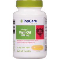 TopCare Fish Oil, Omega-3, 1000 mg, Softgels, 60 Each