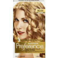 Superior Preference Permanent Color, Warmer, Golden Blonde 8G, 1 Each