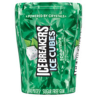 Ice Breakers Gum, Spearmint, Sugar Free, 40 Each