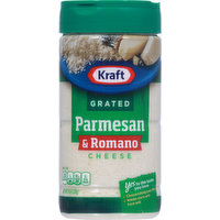 Kraft Cheese, Parmesan & Romano, Grated, 8 Ounce
