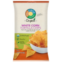 Full Circle Market Tortilla Chips, White Corn, 12 Ounce