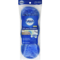 Dawn Scrubbers, Poly Mesh, 3 Pack!, 3 Each