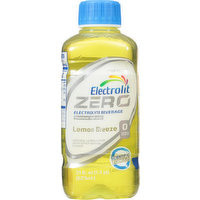 Electrolit Electrolyte Beverage, Zero Sugar, Lemon Breeze, Premium Hydration, 21 Fluid ounce