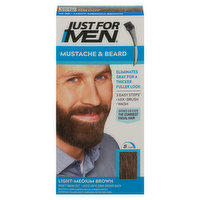 Just For Men Mustache & Beard Color, Light-Medium Brown M-30, 1 Each