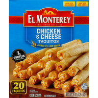 El Monterey Taquitos, Chicken & Cheese, 20 Each