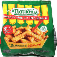 Nathan's French Fries, Crinkle Cut, Jumbo, 28 Ounce