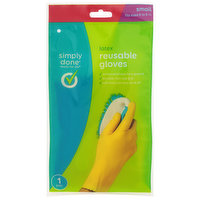 Simply Done Gloves, Reusable, Latex, Small, 1 Each