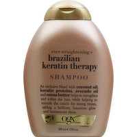 OGX Shampoo, Ever Strengthening + Brazilian Keratin Therapy, 385 Millilitre